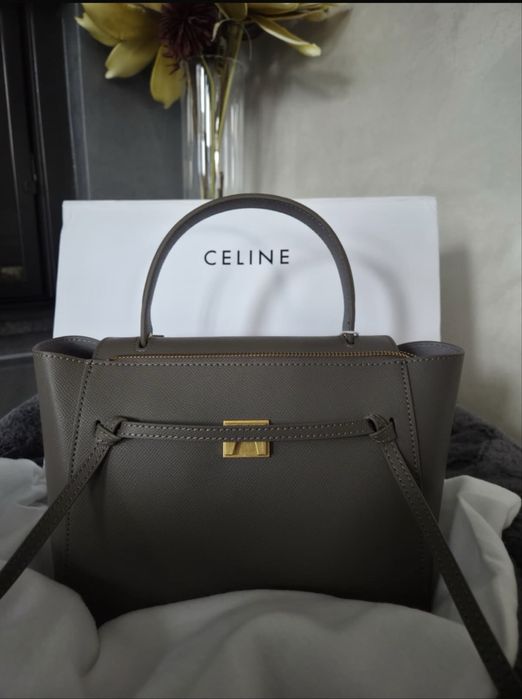 Celine Belt Bag Micro light Grey