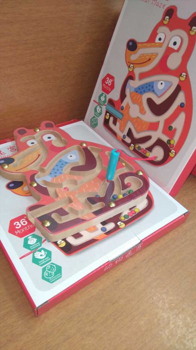 Дървени магнитни лабиринти 10 модела НОВО! / Дървени играчки