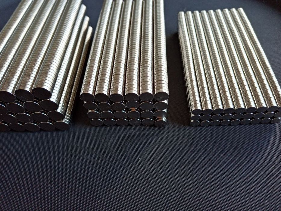 Магниты неодимовые диски 8 мм.