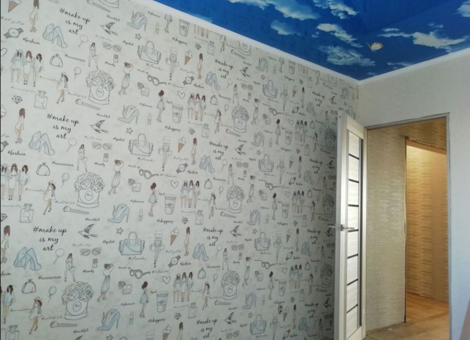 Качественный ремонт. Поклейка обоев!