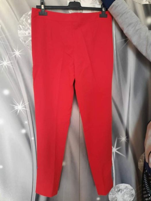 Червен памучен панталон