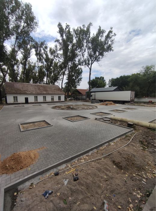 Укладка брусчатки