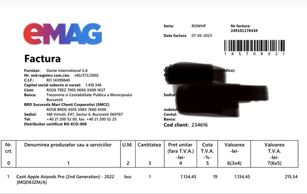 Apple AirPods Pro 2nd gen, 2022, originale