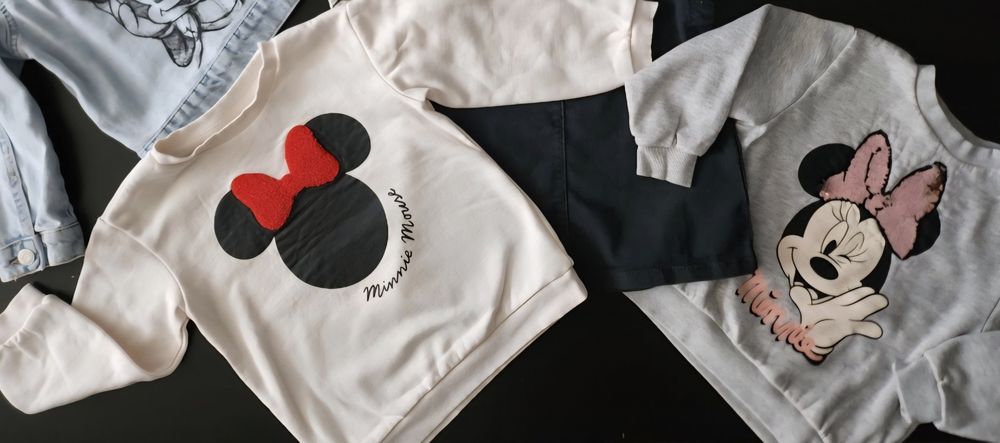 Лот Мини Маус ватирани блузи 3-4год. H&m