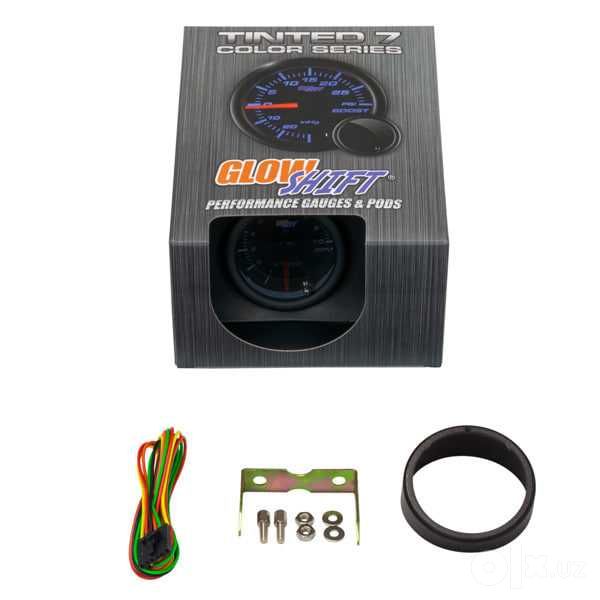Тахометр 52mm. GlowShift Black series. 7-ти цветный