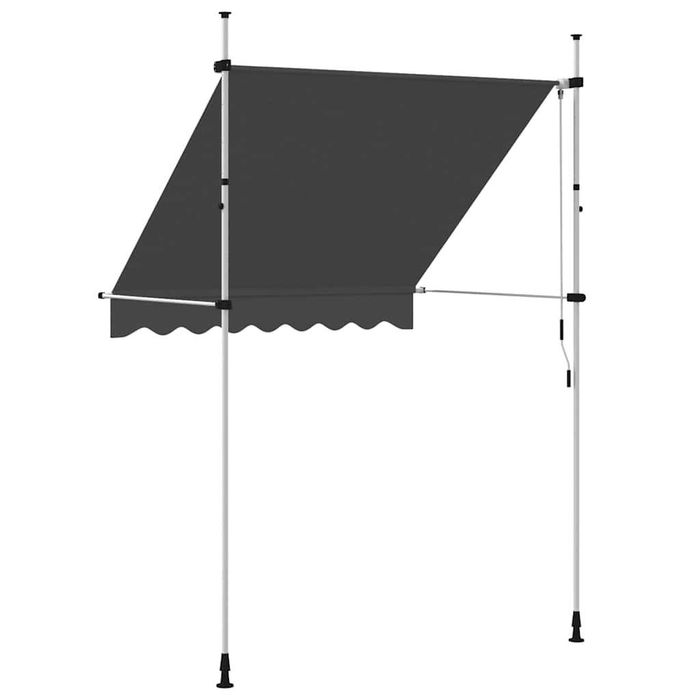 Copertină retractabilă manuală 200 cm antracit VidaXL