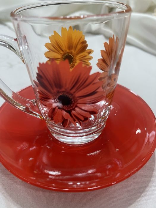 Чайный сервиз, стекло