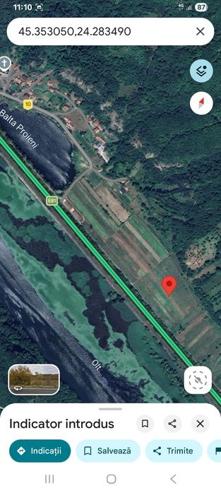 Oportunitate investiție – teren intravilan 1592 mp Brezoi (Proieni), aproape de lac