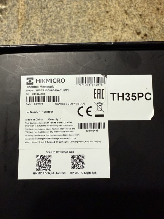 HIKMICRO  TH 35 PC Thermal Monocular