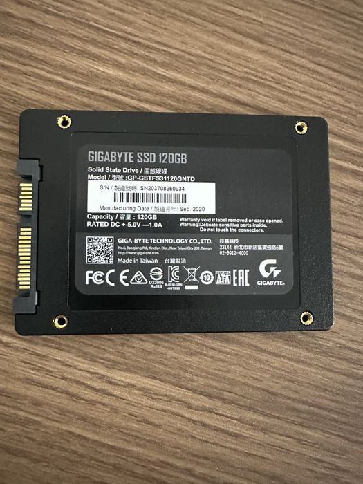 SSD диск gigabyte gp-gstfs31120gntd 120gb