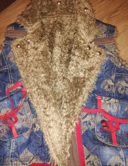 Vesta de blugi LJR cu blanita