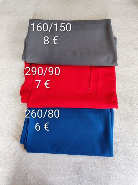 Платове с различни размери