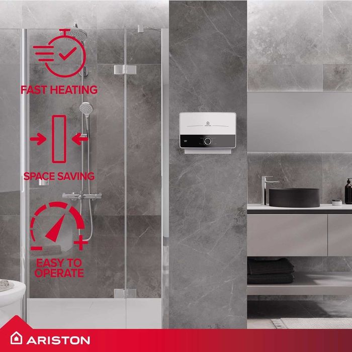 Най-висок клас италиански проточен бойлер ARISTON Multi 9.5kW НА НАМАЛЕНА ЦЕНА, Мигновена топла вода, Енергиен клас А, Компактен размер