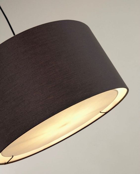 Черна лампа за таван Kave Home