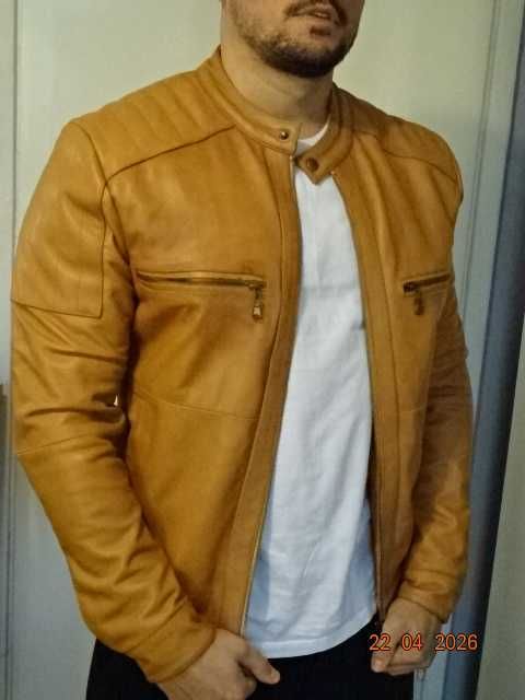 мъжко яке от естествена кожа