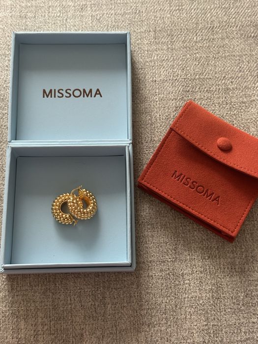 Cercei Missoma placati cu aur Baya Medium Hoop Earrings