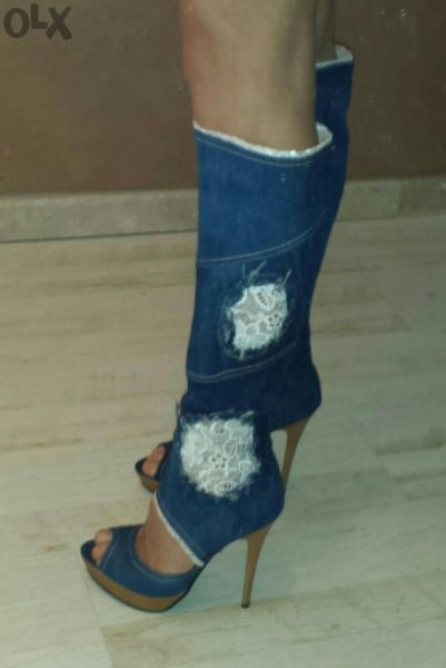 Дизайнерски дънкови летни ботушки!