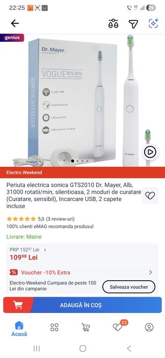 Periute electrice NOI Dr. Mayer