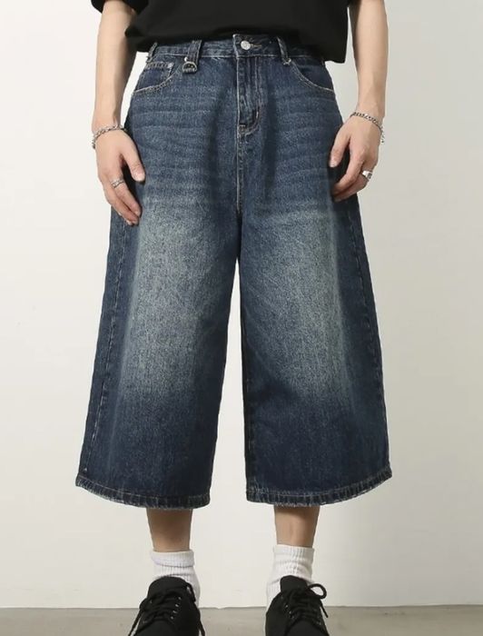 джинсовые шорты багги