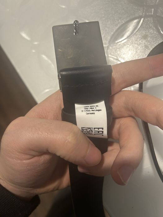 Чисто нов! HUGO BOSS Кожен Колан