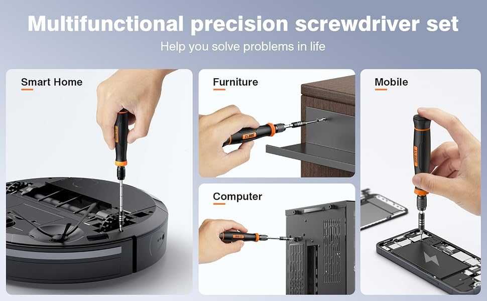 152 в 1 Комплект отвертки за прецизна механика, инструменти с битове Torx Triwing,  Macbook, лаптоп, компютър, RC, PS5, Switch, Xbox, iPhone