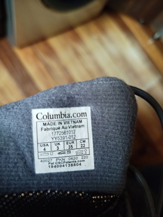 Зимняя обувь Columbia размер 35