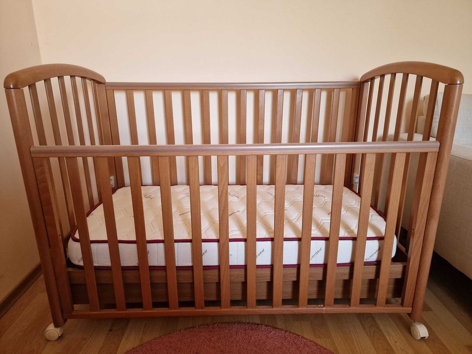 Чудесна италианска кошарка с луксозен нов матрак