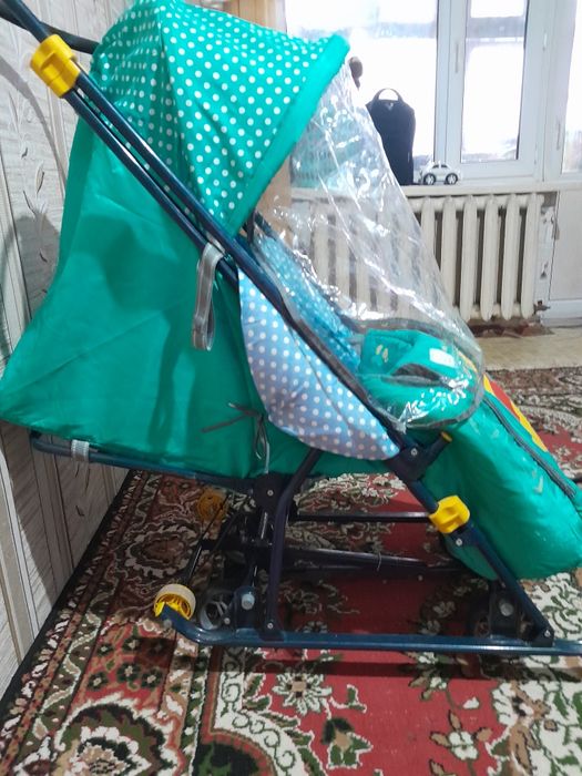 Санки коляска в нормальном состояние