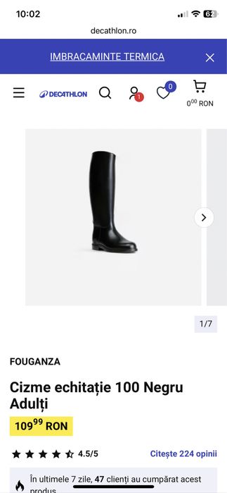 Cizme ploaie/echitatie 37