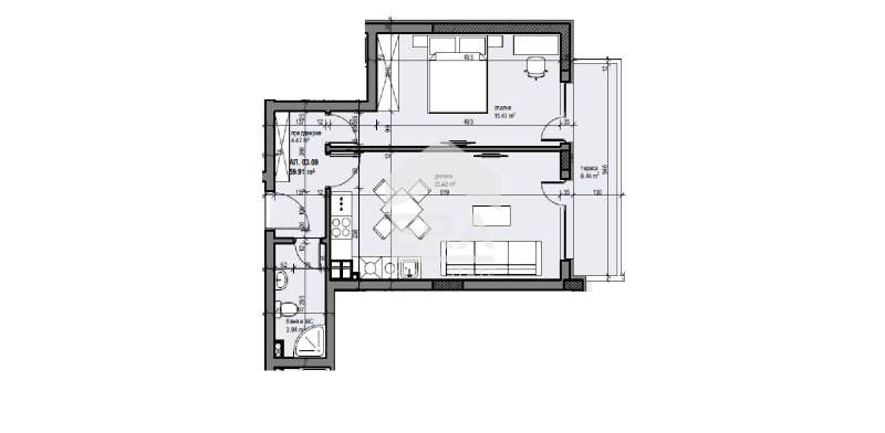 Продава се Двустаен апартамент в Банкя - 104 кв.м за 1443 €/кв.м - Снимка #2