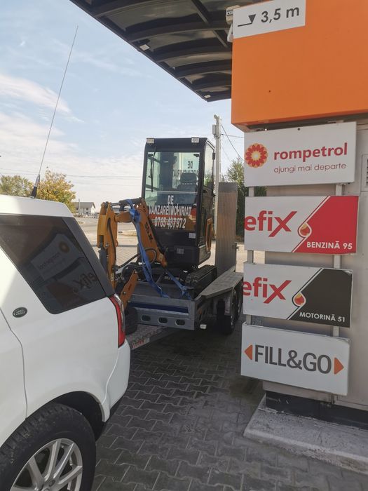 Miniexcavator 1.6 t motor Kubota NOU