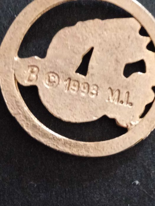 Бижута колие синджир медальон