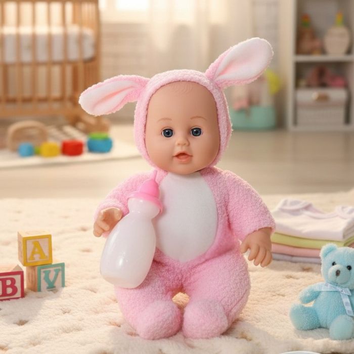 Интерактивна кукла бебе с костюм на животно – говори, смее се и плаче
