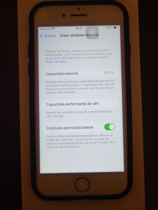 iPhone 7 Rose Gold, 32 GB - Pentru piese / Reparat + Cablu de date cadou