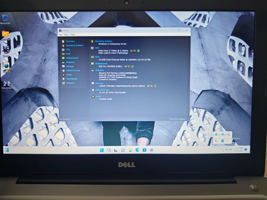 Dell Inspiron 5567 i7 gen7