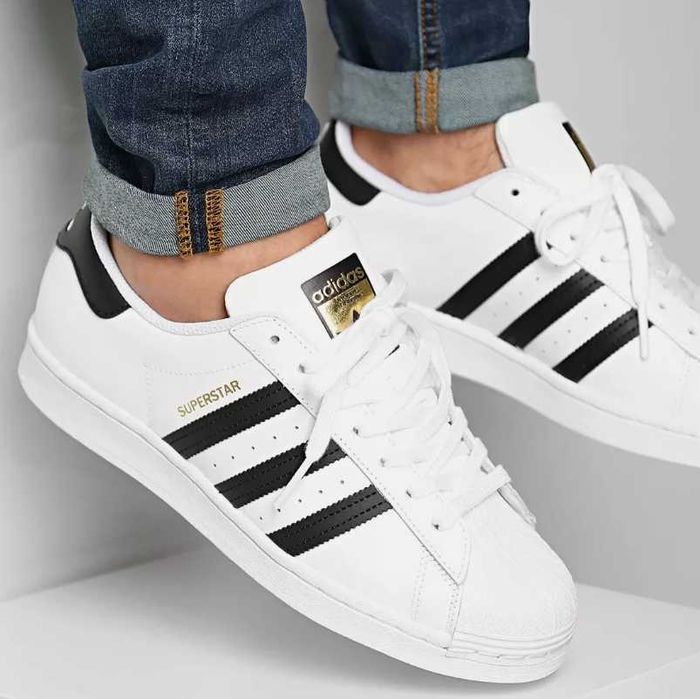 Оригинални маратонки * ADIDAS SUPERSTAR FONDATION * EU 44 2/3 -46 2/3