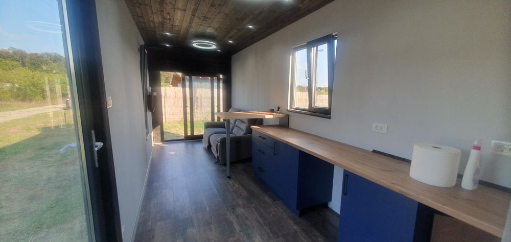 Tiny house la cheie  ,casa din container maritim 40 ft hc nou