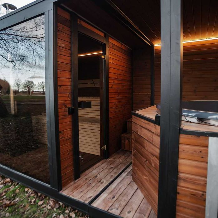 Уникално Бижу Сауна с Джакузи 2:1 с поръчка и доставка 12 седмици