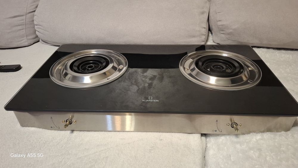 Газов котлон за къмпинг или градина