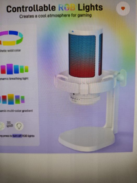 Microfon gaming RGB