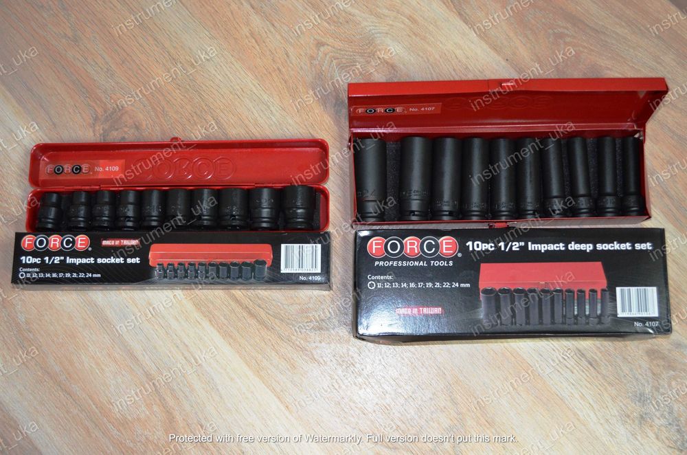 Force набор головок, ударные для гайковерта