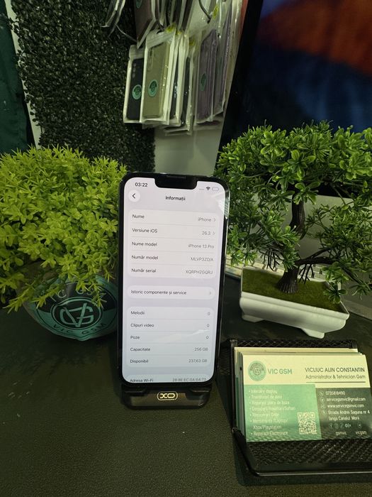 Magazin Vindem Iphone 13 Pro 256 GB 100% Sierra Blue