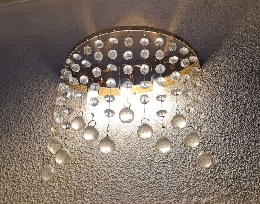 Комплект кристални LED полюлеи