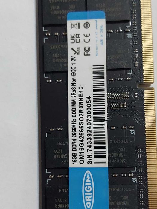 16GB DDR4 2666Mhz, 2400Mhz - RAM памет SODIMM (за лаптоп)
