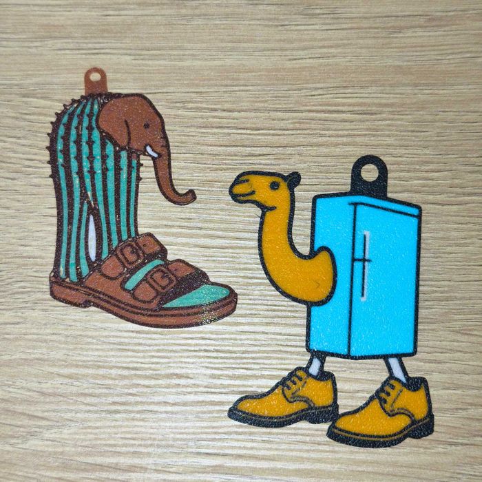 Italian Brainrot ключодържатели, Tralalero Tralala, Tung Tung Sahur