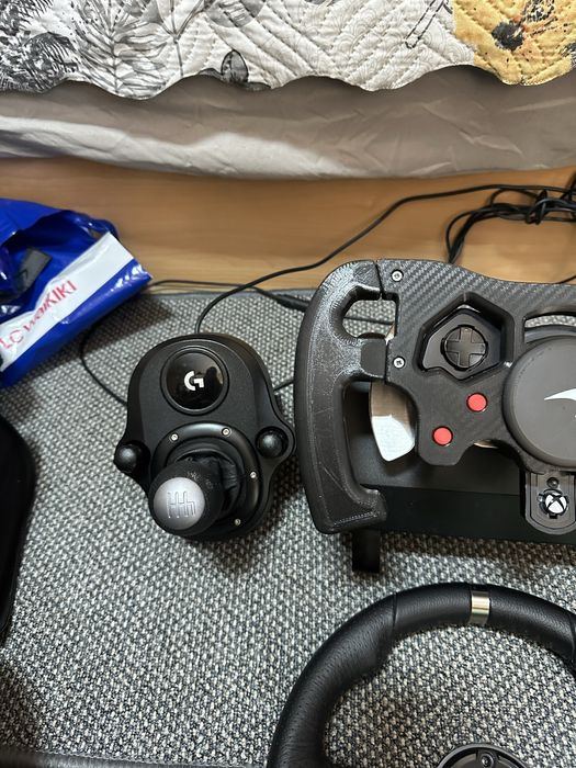 Logitech G920 PC XBOX LAPTOP+ shifter + McLaren GT3 mod