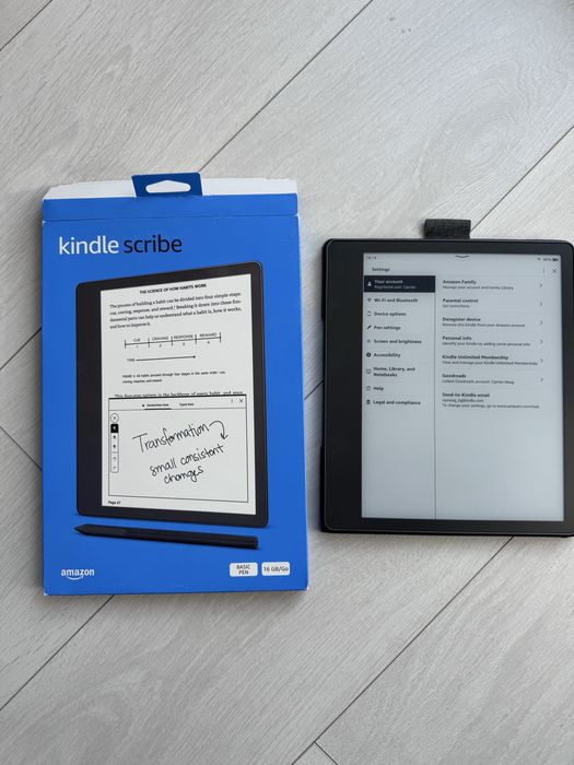 Kindle Scribe 1st Gen, 10,2, 16 GB, Stylus + rezerve + husă