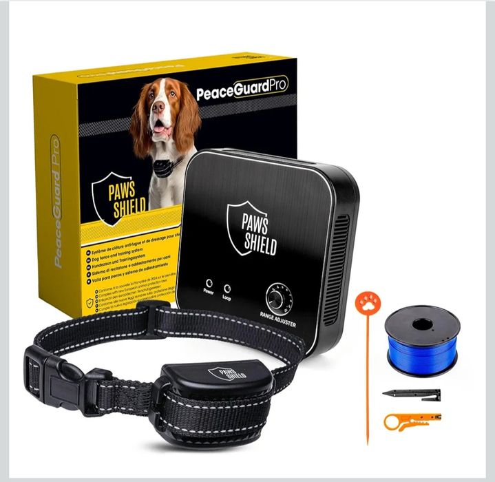 Zgardă Anti-Evadare + Gard Electric Invizibil pentru Câini