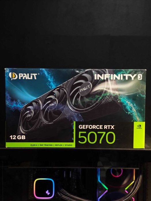 видеокарта ,RTX 5070 12GB Gddr7, Palit infinity 3x, Видеокарта RTX