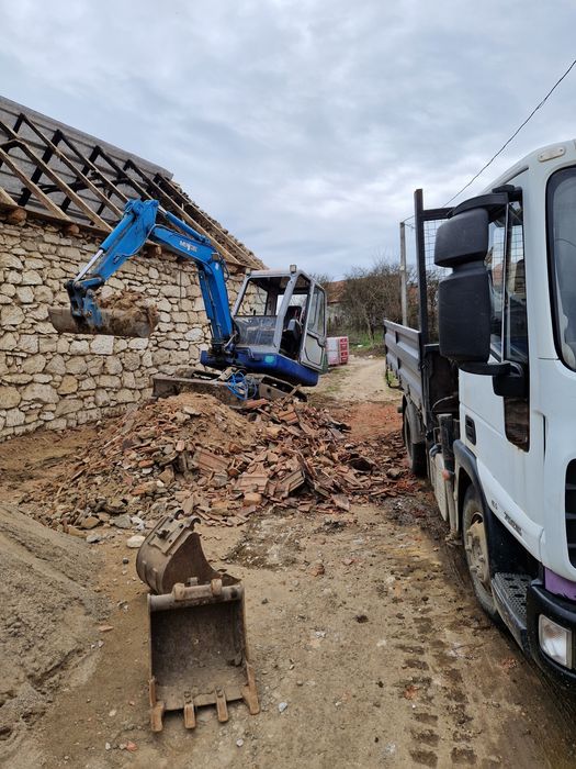 Transport basculabil cu macara,diferite lucrari cu excavator si dumpăr